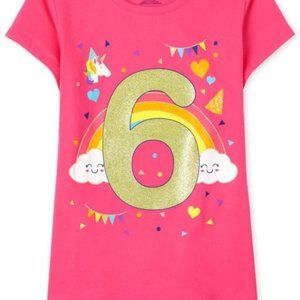 Girls Birthday 6 Graphic Tee